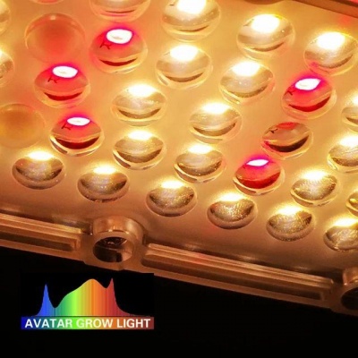 фото led лампа для растений полного спектра avatar 200w 3000k+660nm+uv+ir