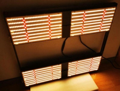 фото led лампа для растений полного спектра quantum board, baja 480w lm301b 3500k + osram 660nm
