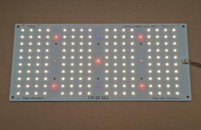 фото led лампа для растений quantum board firal 60вт samsung, osram, seoul